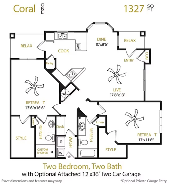 B3G - Attached Garage Included 16103 floor plan